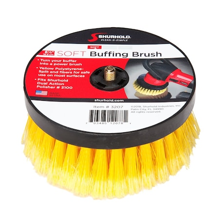 Shurhold 6- " Soft Brush f/Dual Action Polisher 3207